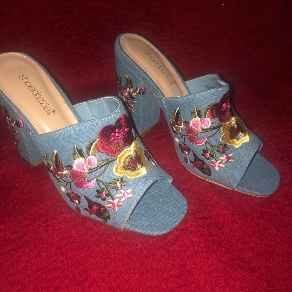New Denim Mules